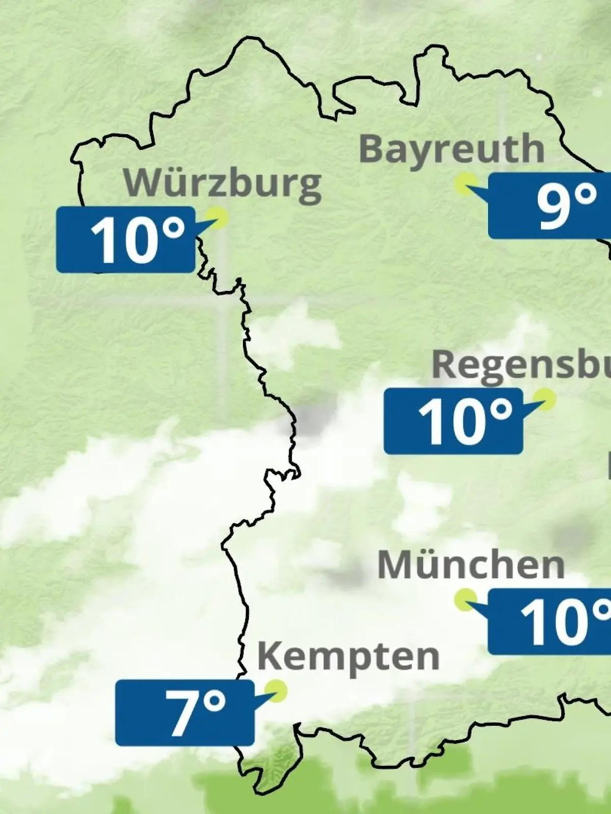 Bild zu: "Bayern: Wie wird das Wetter?"