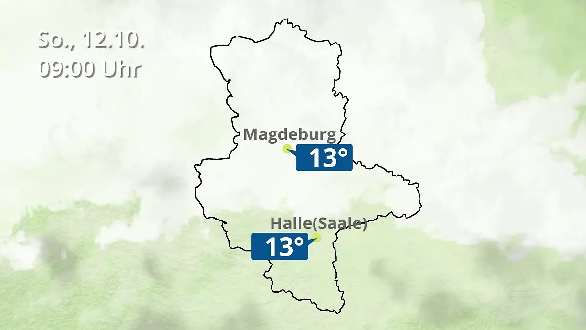 Sachsen-Anhalt: Wie wird das Wetter? Regen und Wolkenfilm für Halle und Magdeburg