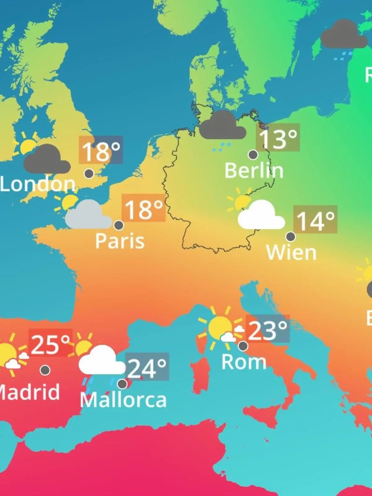 Bild zu: "Europa: Wie wird das Wetter?"