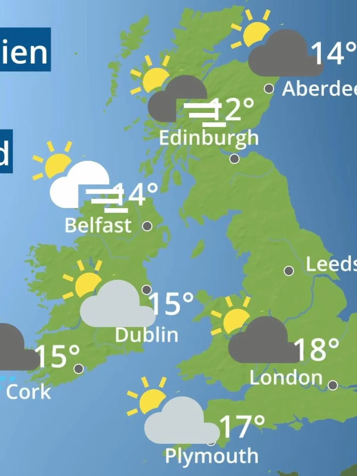 Bild zu: "England, Schottland, Wales: Wie wird das Wetter?"