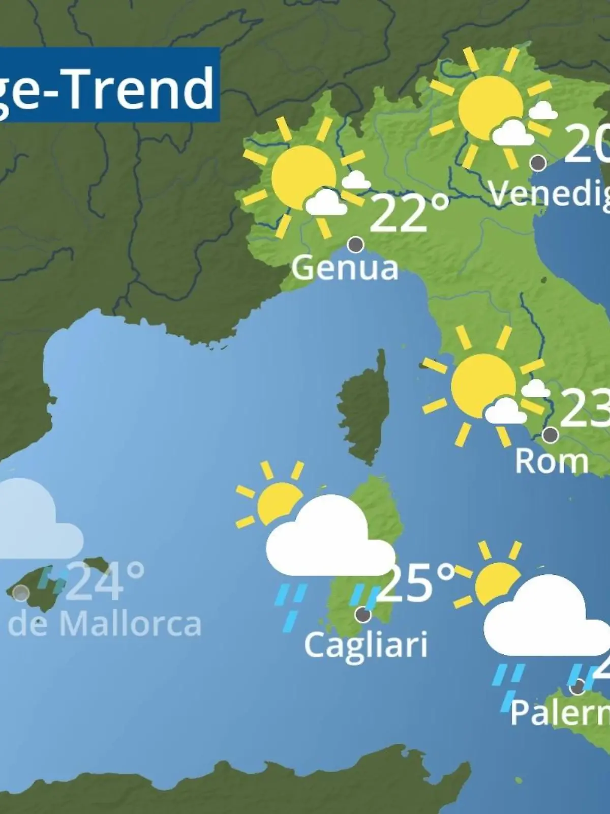 Bild zu: "Italien: Wie wird das Wetter?"