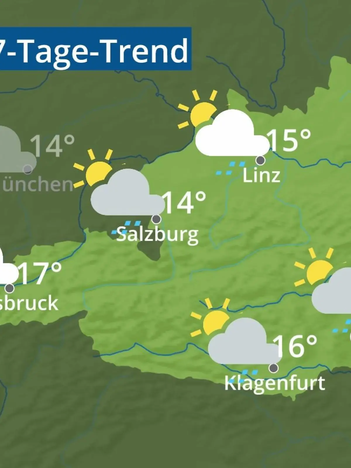 Bild zu: "Österreich: Wie wird das Wetter?"