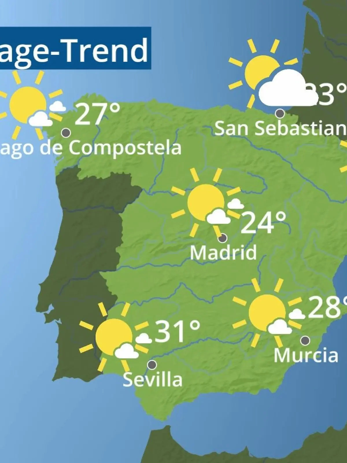 Bild zu: "Spanien: Wie wird das Wetter?"