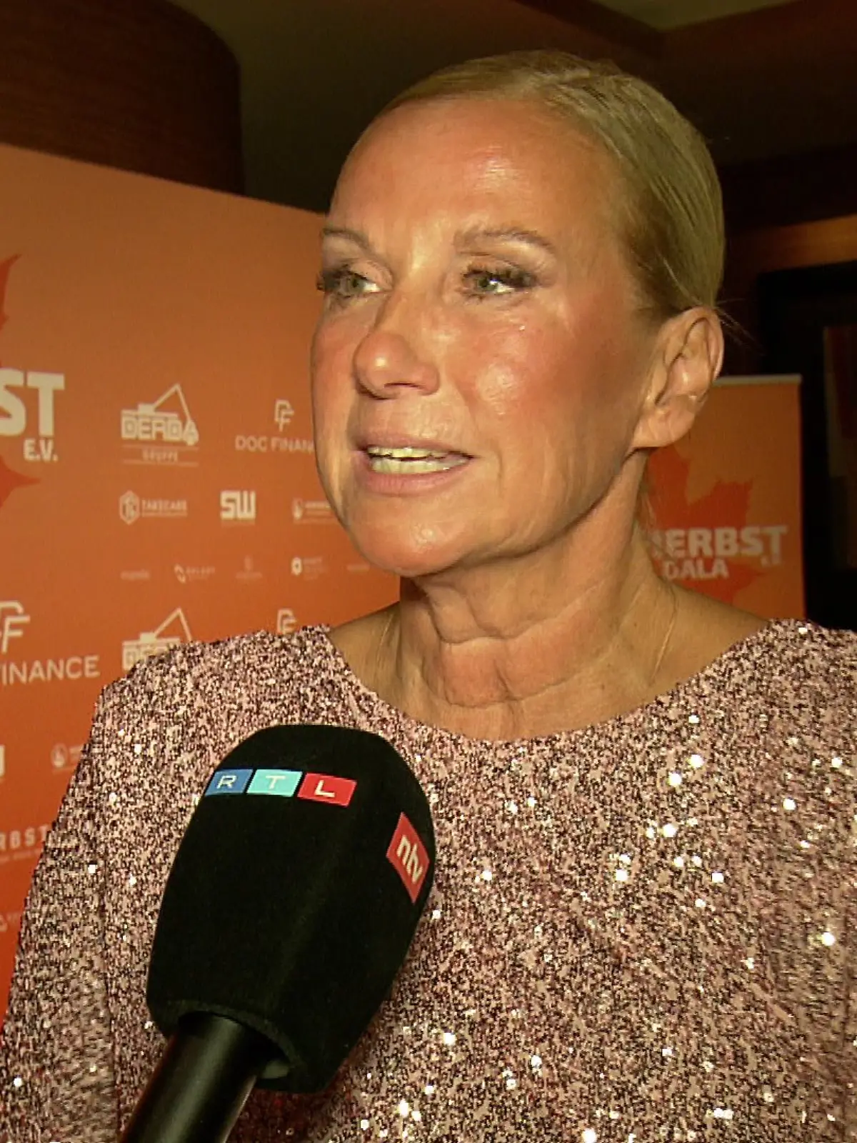 Andrea Kiewel im RTL-Interview. 