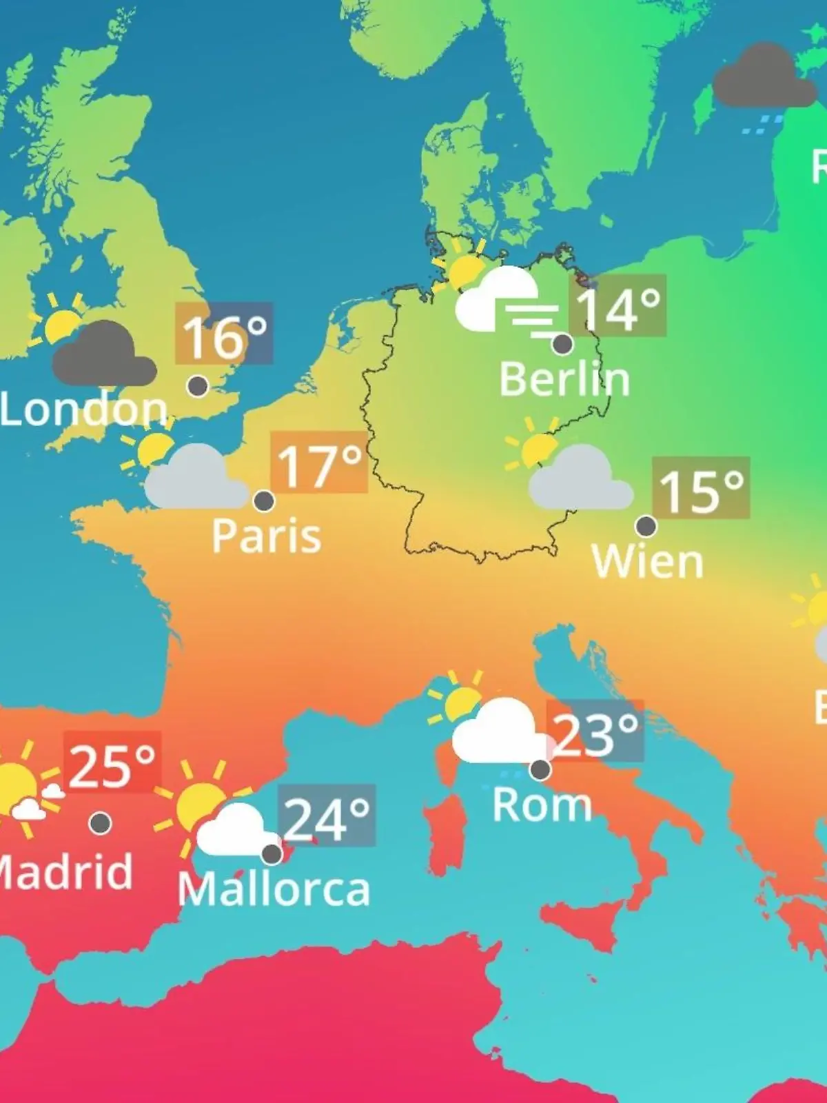 Bild zu: "Europa: Wie wird das Wetter?"