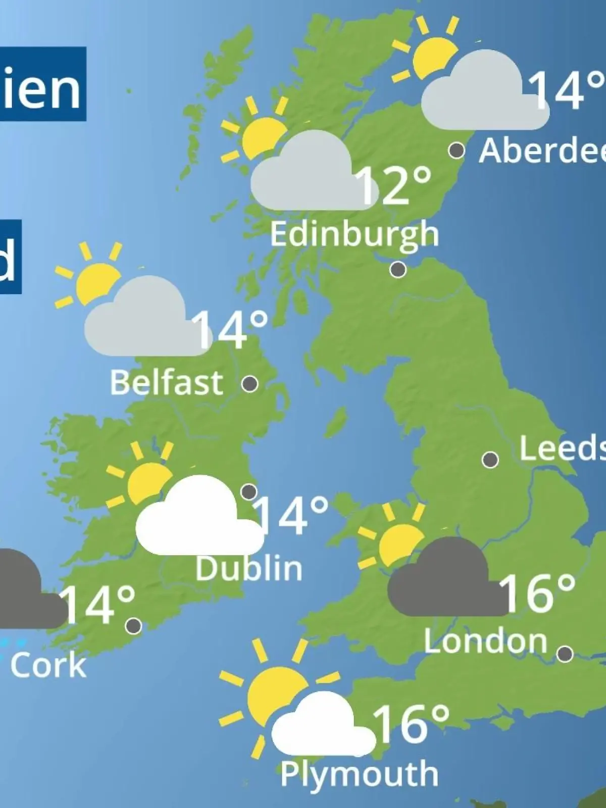 Bild zu: "England, Schottland, Wales: Wie wird das Wetter?"
