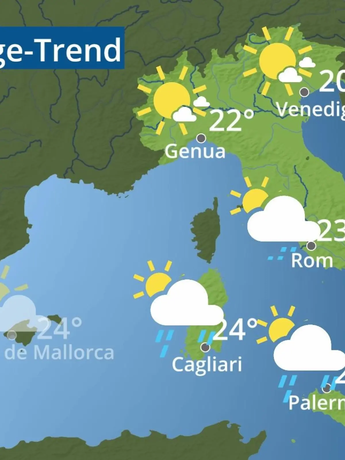 Bild zu: "Italien: Wie wird das Wetter?"