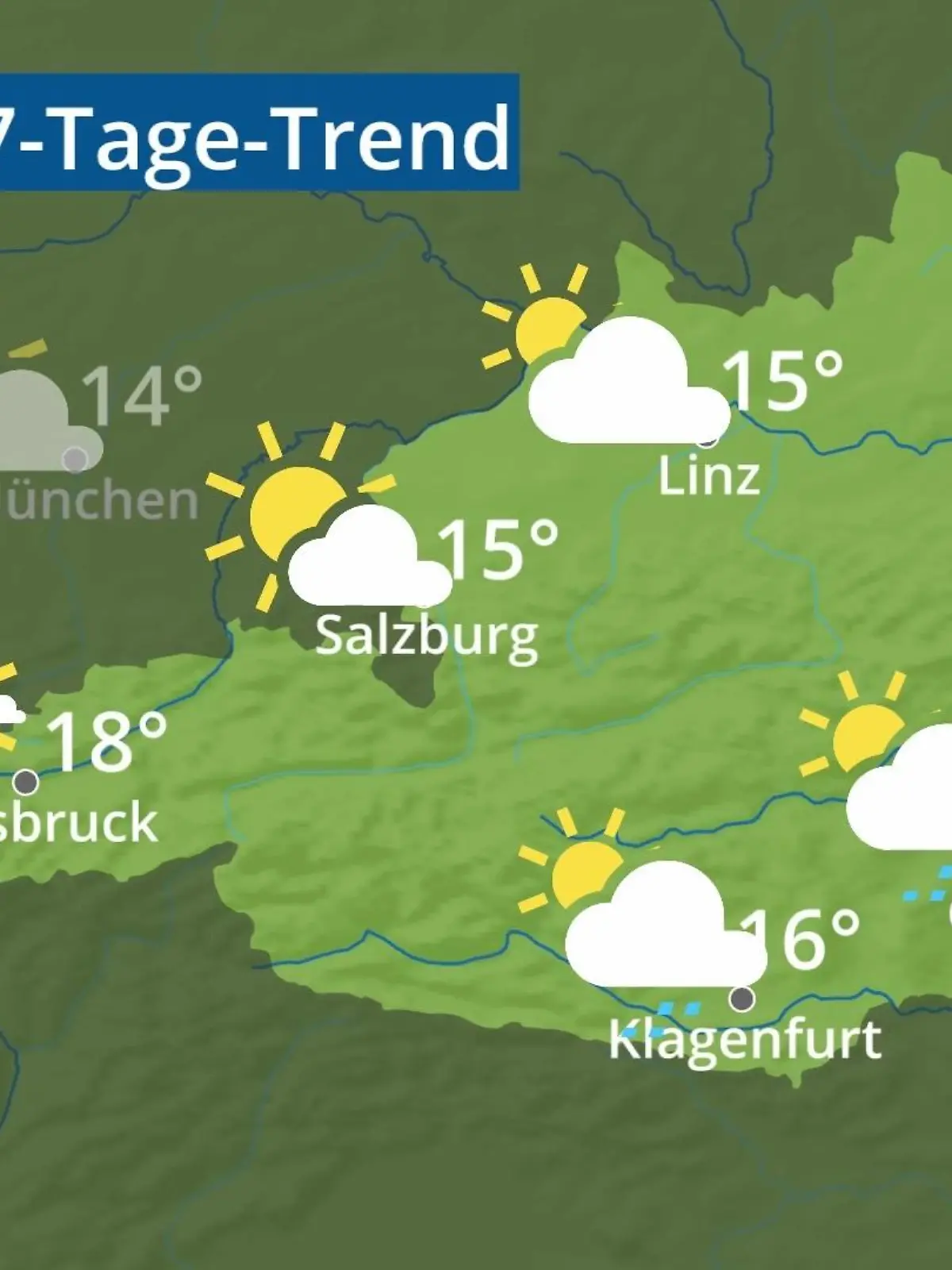Bild zu: "Österreich: Wie wird das Wetter?"