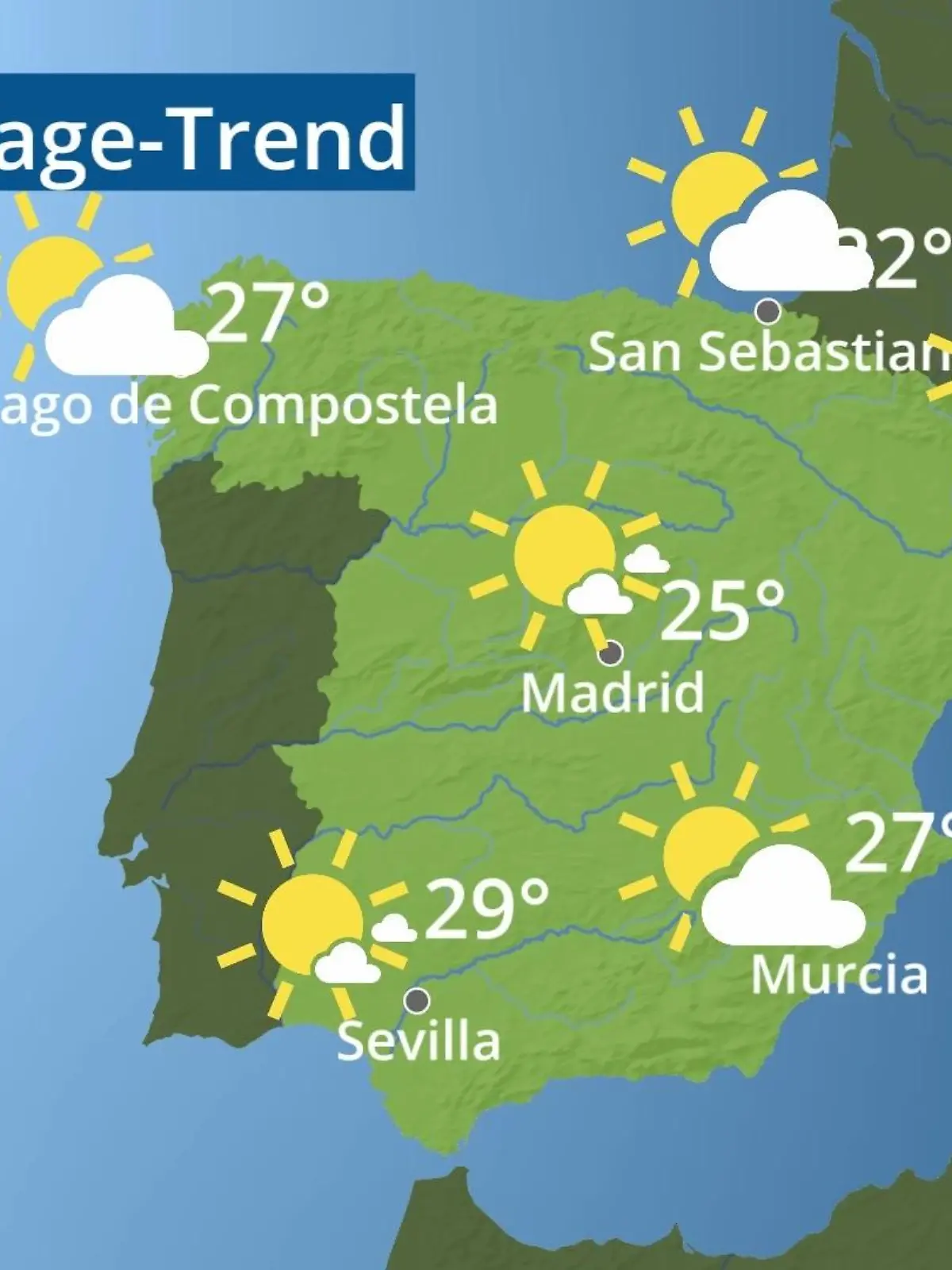 Bild zu: "Spanien: Wie wird das Wetter?"
