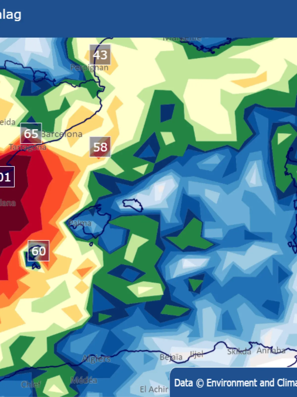 Bild zu: "Starkregen, Überschwemmung, Hagel - Wetterchaos in Spanien"