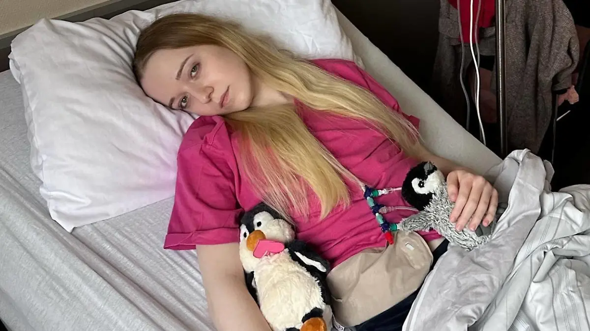Christin Dohr im Krankenhaus