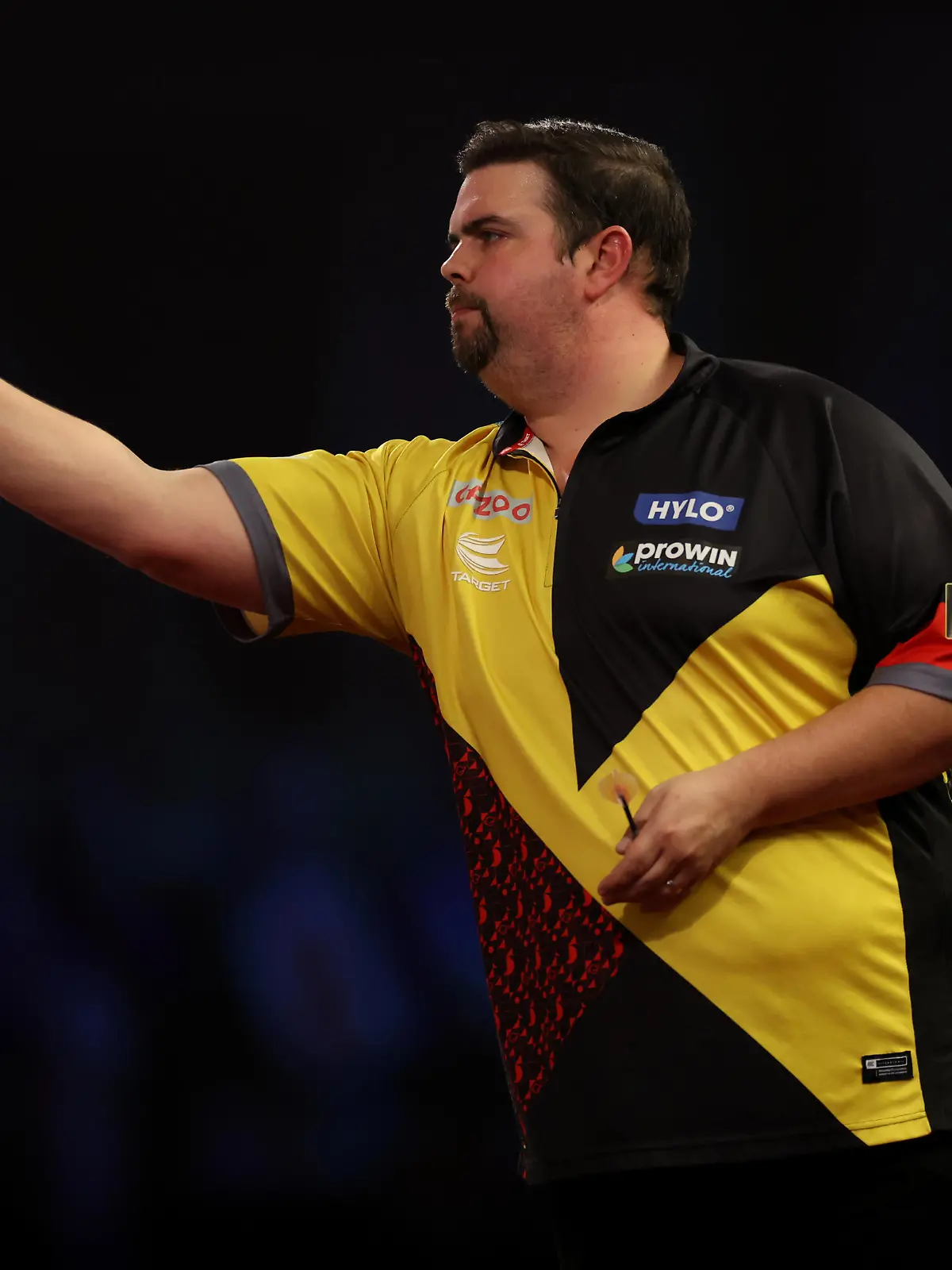 2nd January 2023, Alexandra Palace, London, England; 2022/23 PDC Cazoo World Darts Championships Day 15 Semi-Finals; Gabriel Clemens in action during his match against Michael Smith / action press