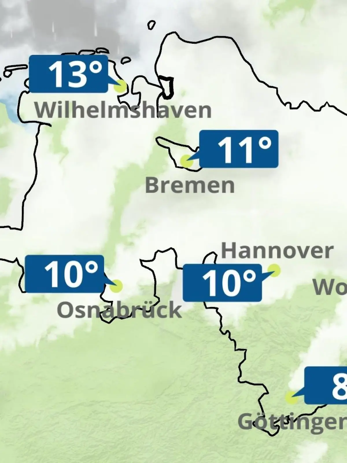 Bild zu: "Bremen und Niedersachsen: Wie wird das Wetter?"