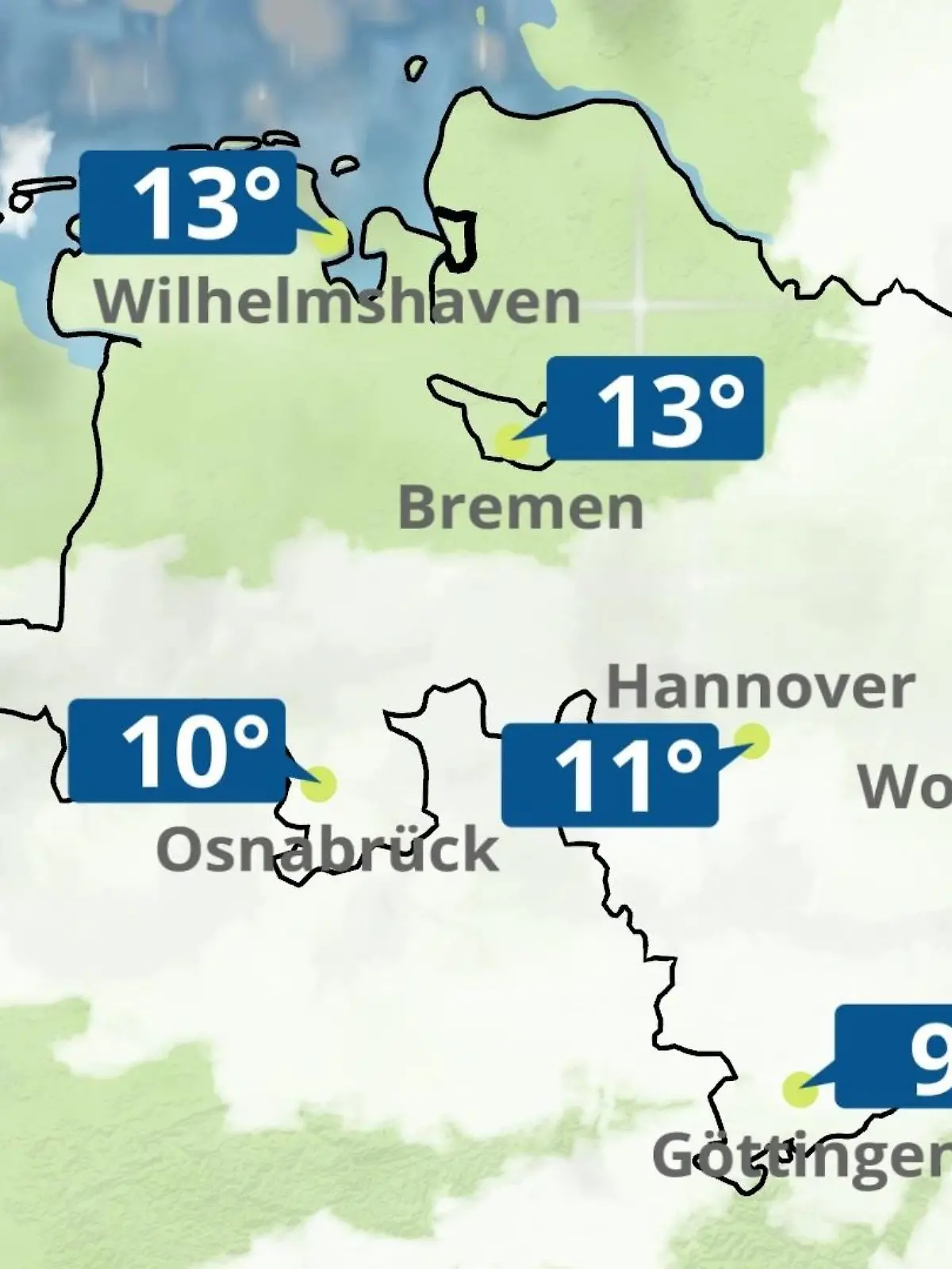 Bild zu: "Bremen und Niedersachsen: Wie wird das Wetter?"