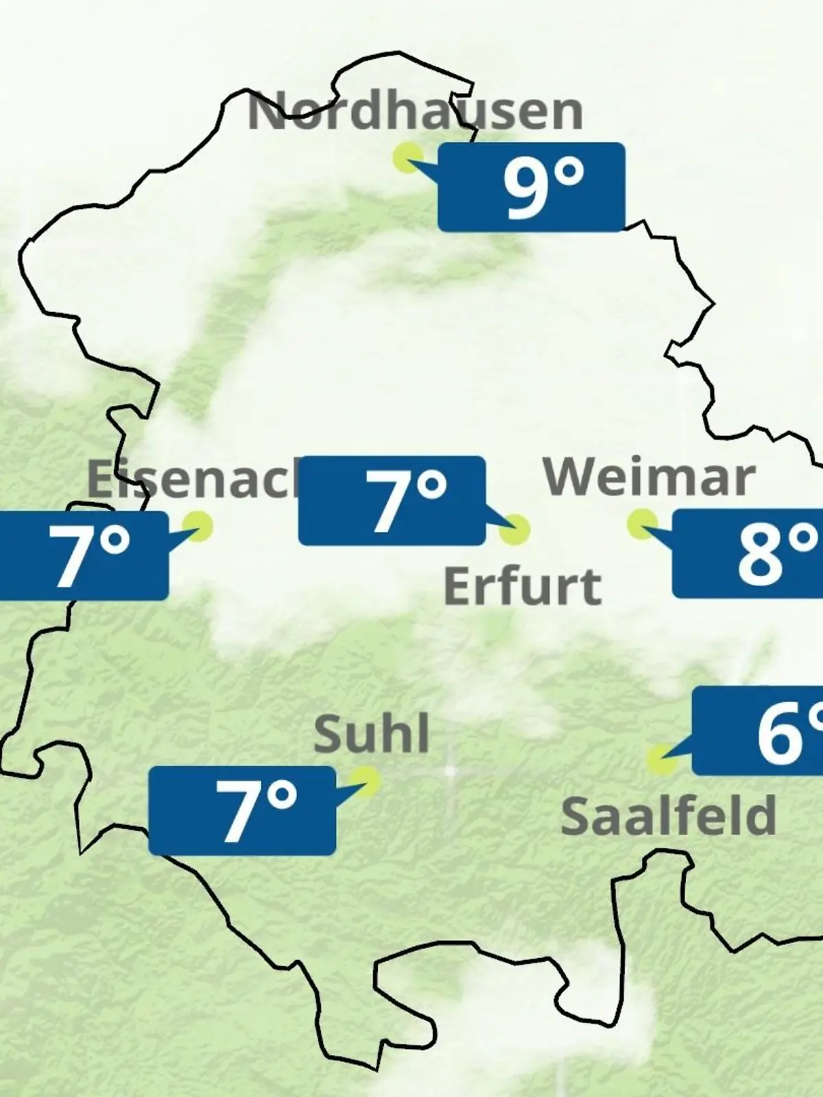Bild zu: "Thüringen: Wie wird das Wetter?"
