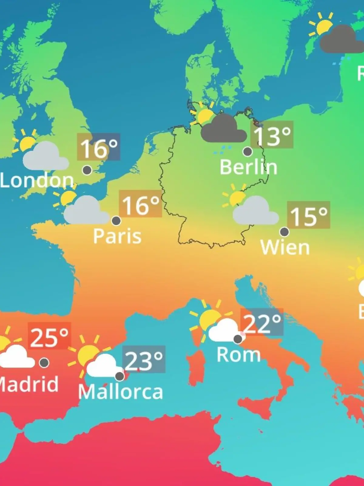 Bild zu: "Europa: Wie wird das Wetter?"