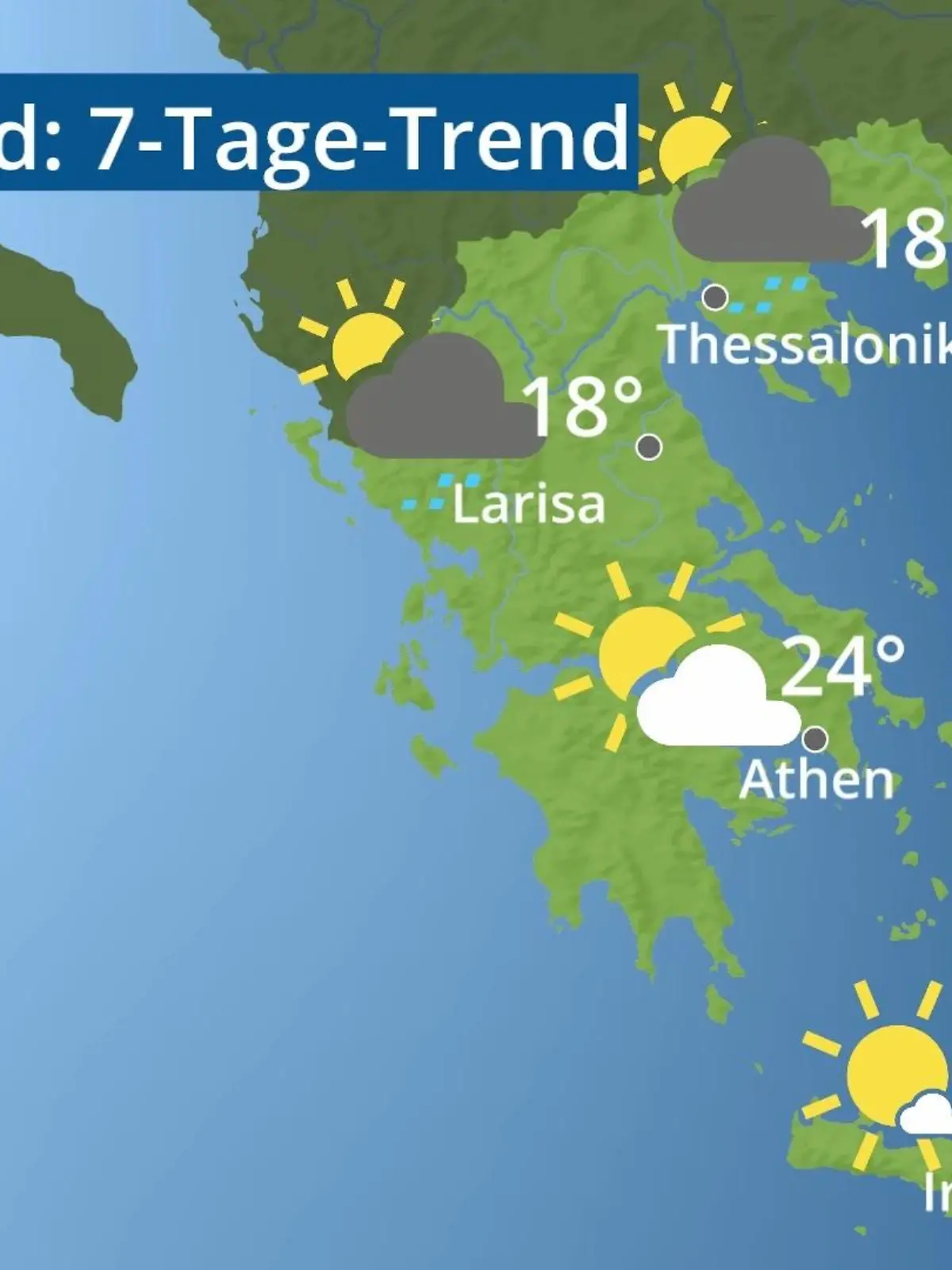 Bild zu: "Griechenland: Wie wird das Wetter?"