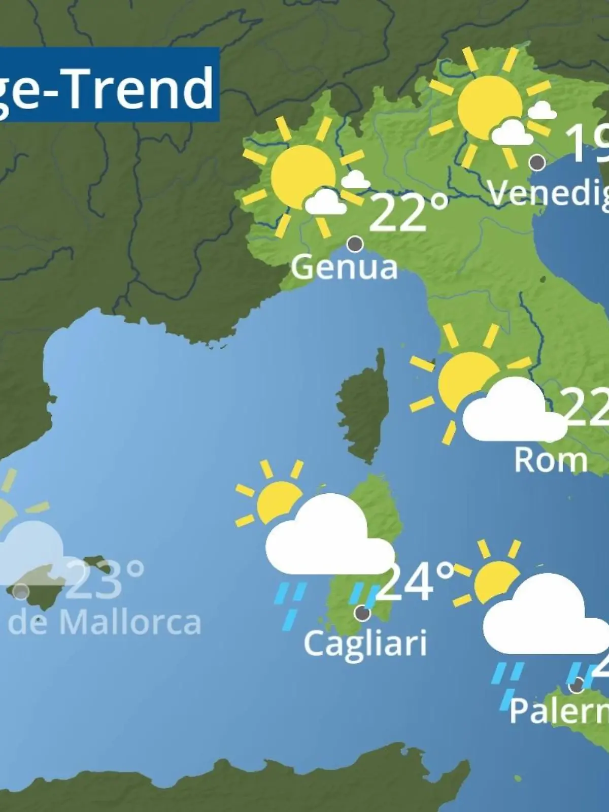 Bild zu: "Italien: Wie wird das Wetter?"