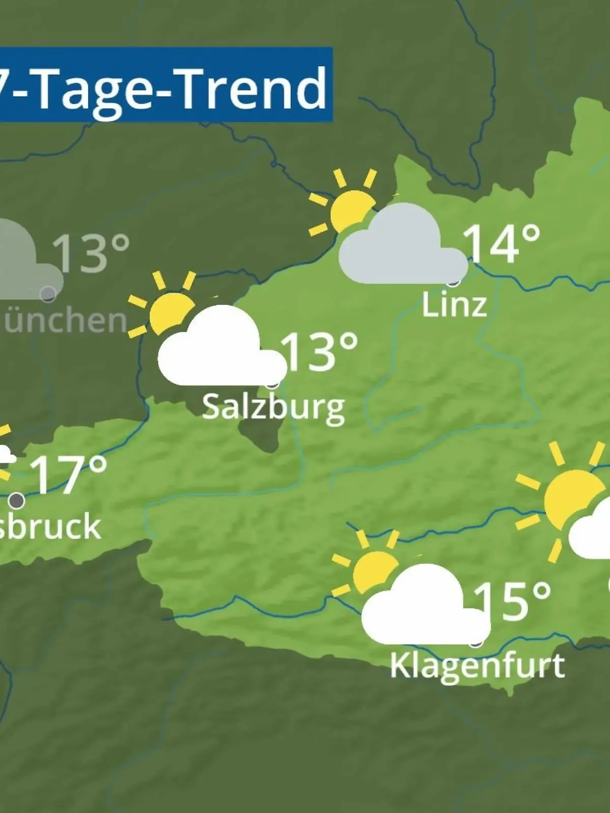 Bild zu: "Österreich: Wie wird das Wetter?"