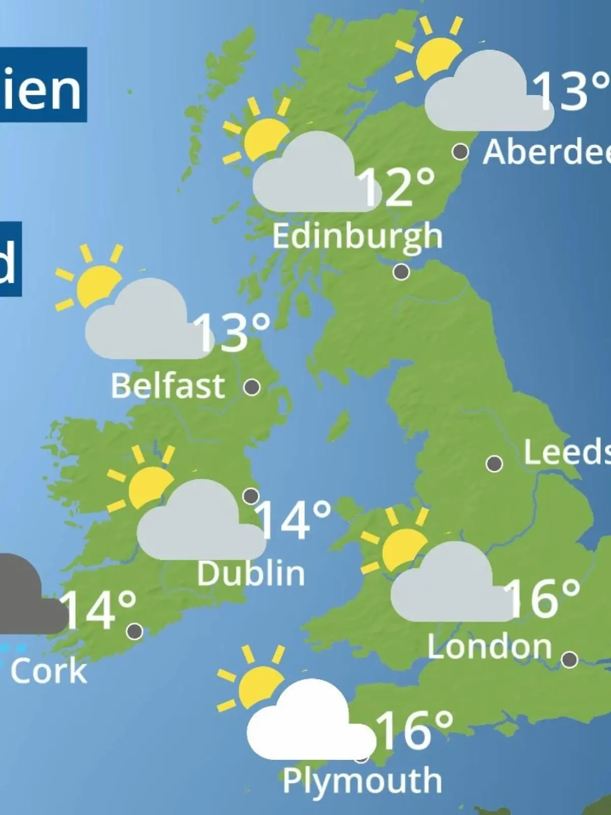 Bild zu: "England, Schottland, Wales: Wie wird das Wetter?"