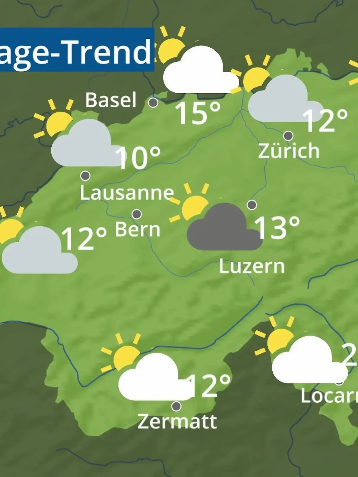 Bild zu: "Schweiz: Wie wird das Wetter?"