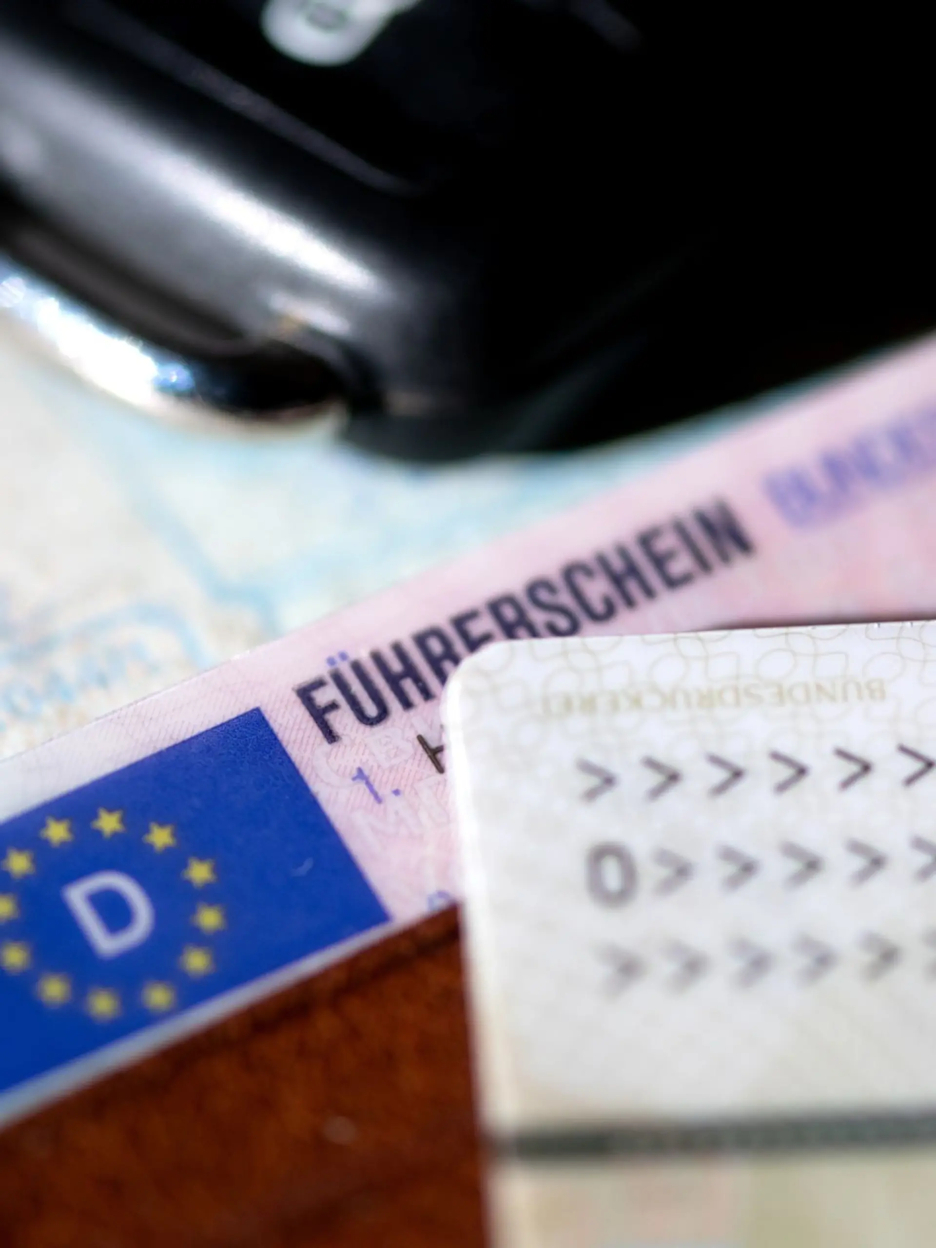 Führerschein im Portemonnaie. 