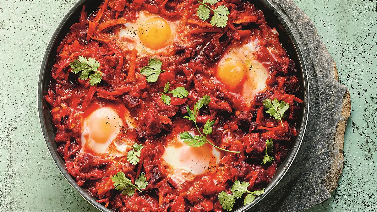 Shakshuka mit Rote Bete