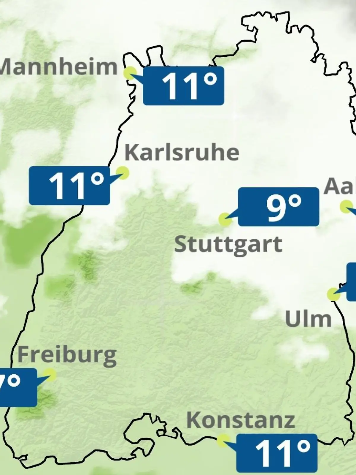 Bild zu: "Baden-Württemberg: Wie wird das Wetter?"
