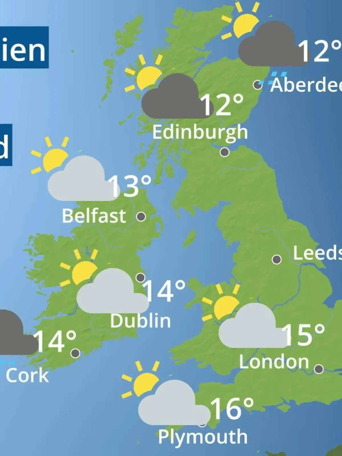 Bild zu: "England, Schottland, Wales: Wie wird das Wetter?"