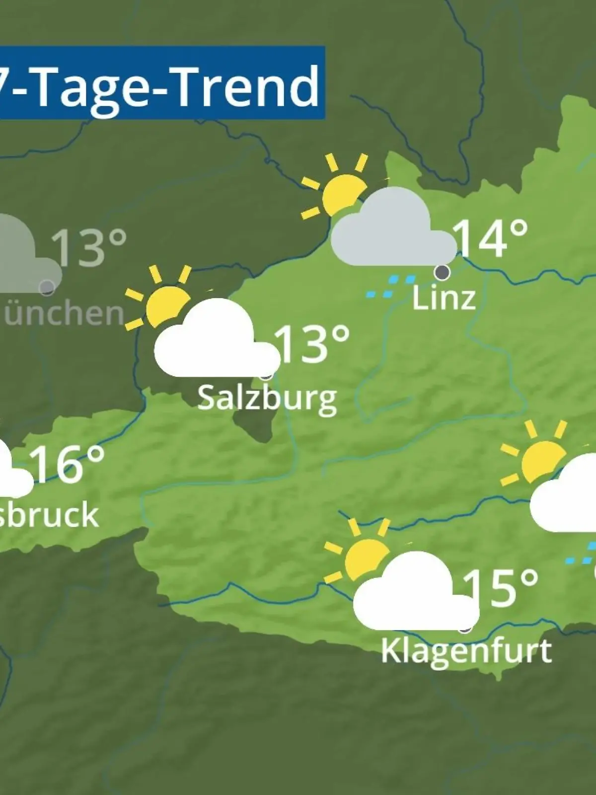 Bild zu: "Österreich: Wie wird das Wetter?"