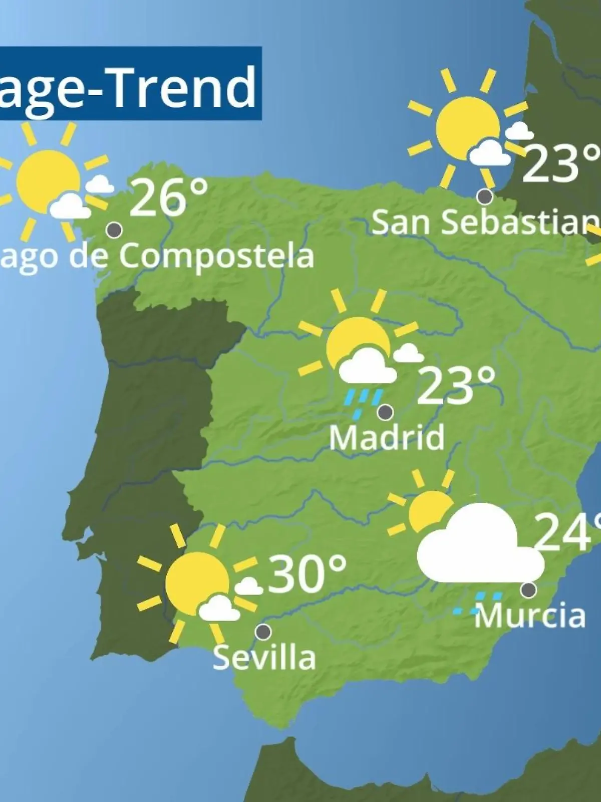 Bild zu: "Spanien: Wie wird das Wetter?"