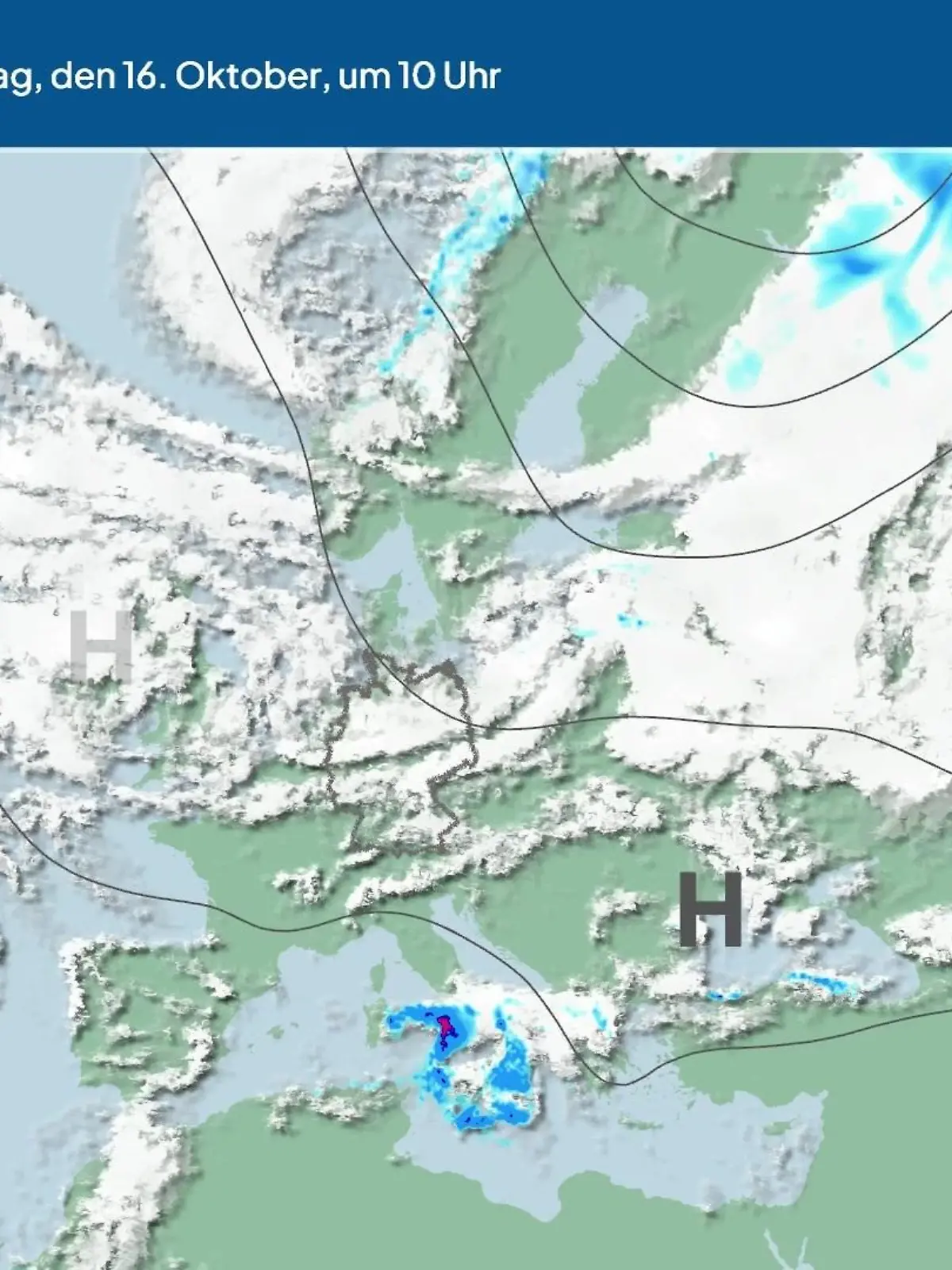 Bild zu: "Die Wetterlage der kommenden 5 Tage"