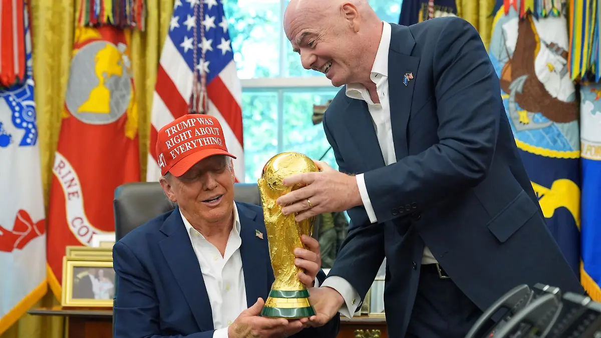 US-Präsident Donald Trump hat einen engen Draht zu FIFA-Chef Infantino. (Archivbild)