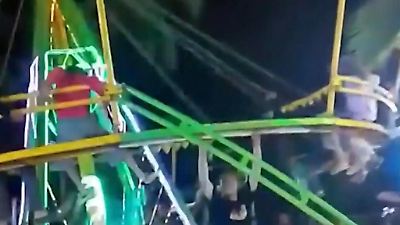 Unfall auf Kirmes in Indonesien! Karussell bricht während Fahrt zu zusammen – zehn Verletzte