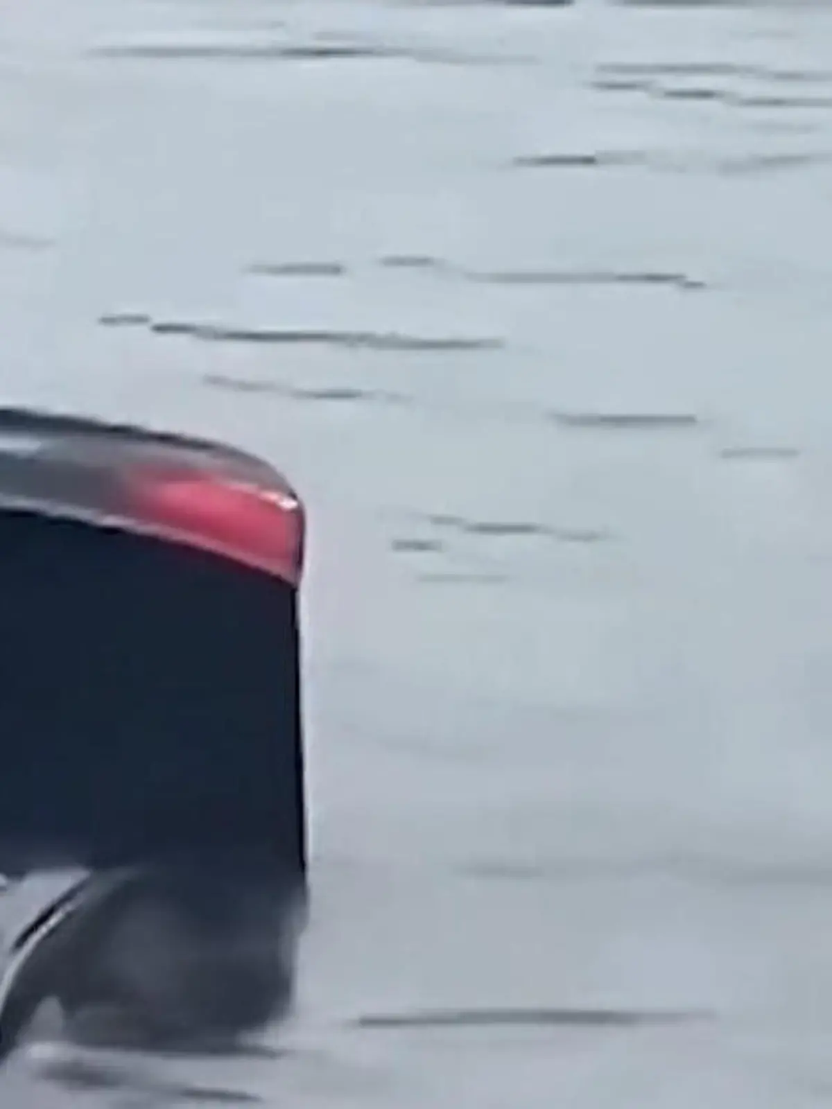 Bild zu: "Scheibe eingeschlagen! Auto stürzt in Fluss – Fahrer kommt nicht alleine raus"
