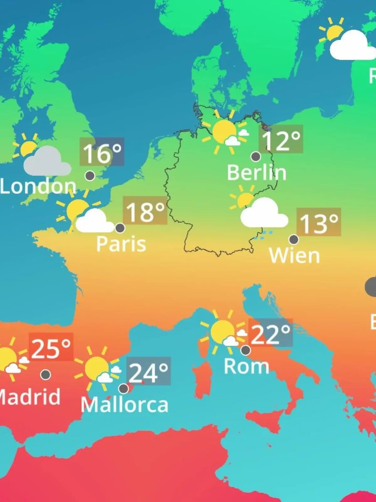Bild zu: "Europa: Wie wird das Wetter?"