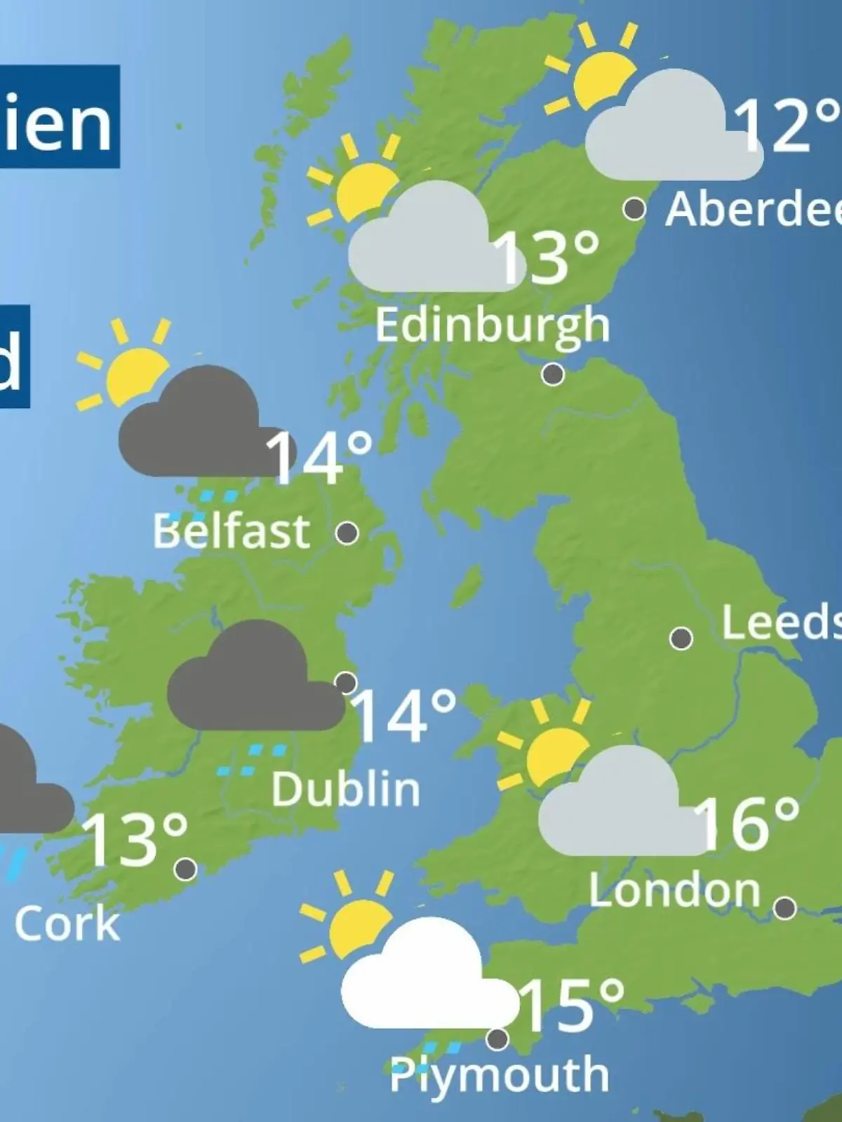 Bild zu: "England, Schottland, Wales: Wie wird das Wetter?"