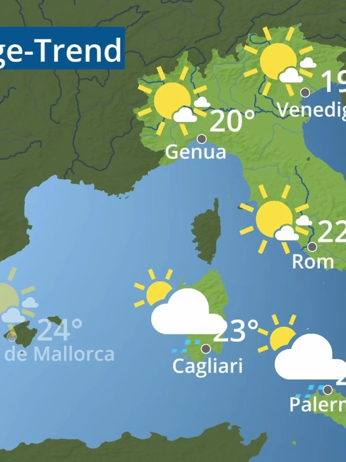 Bild zu: "Italien: Wie wird das Wetter?"