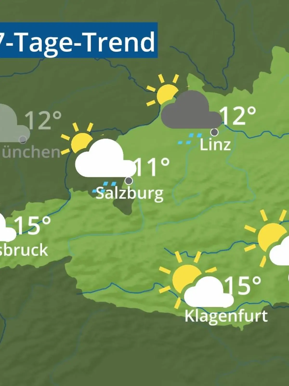 Bild zu: "Österreich: Wie wird das Wetter?"