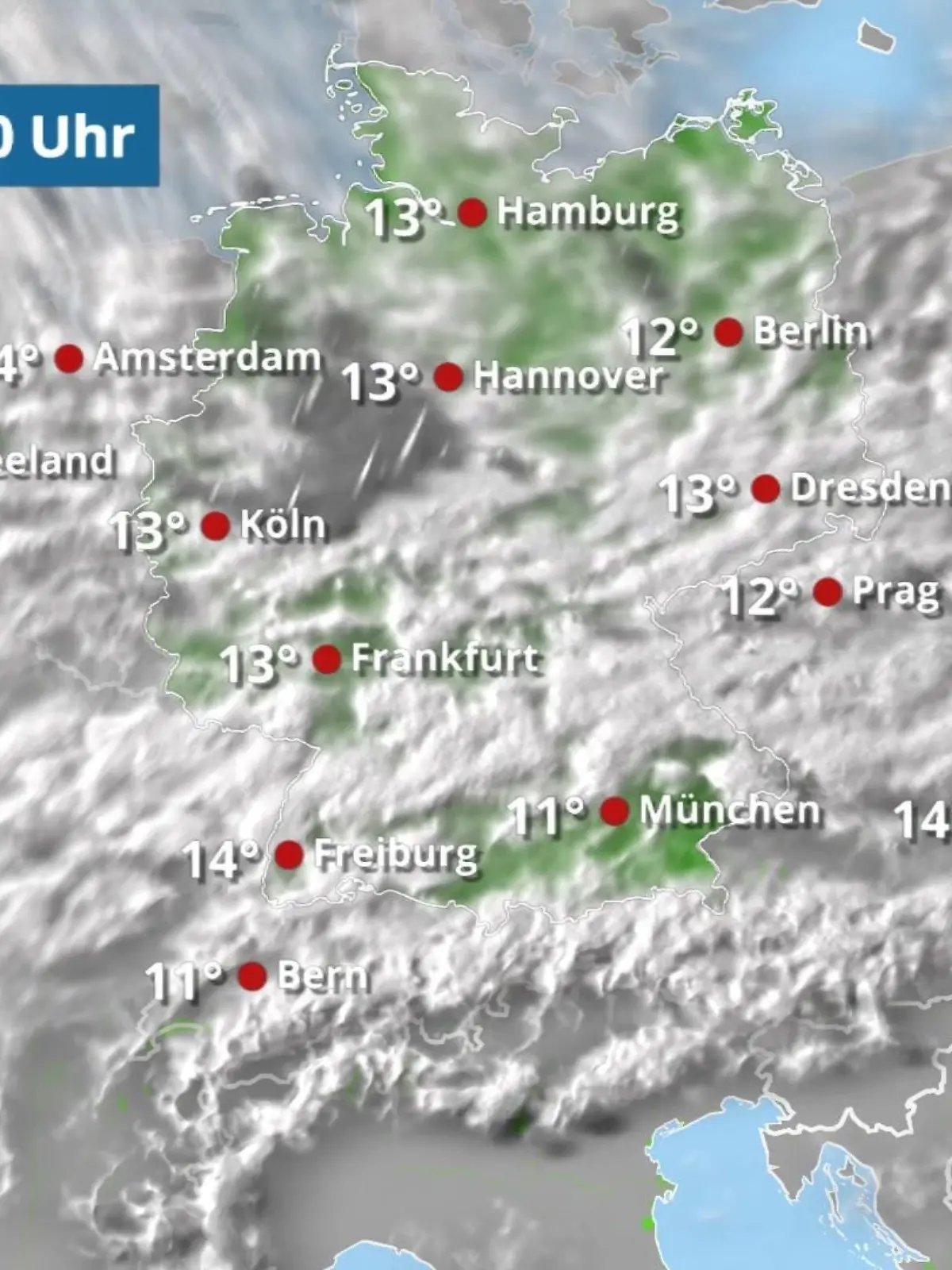 Bild zu: "Teils leichter Regen"