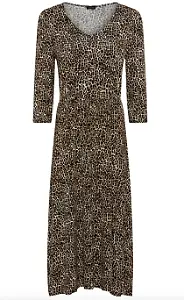 Midikleid mit Leo-Print von Laura Scott