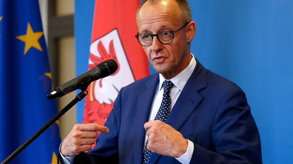 FILE PHOTO: German Chancellor Friedrich Merz visits Potsdam