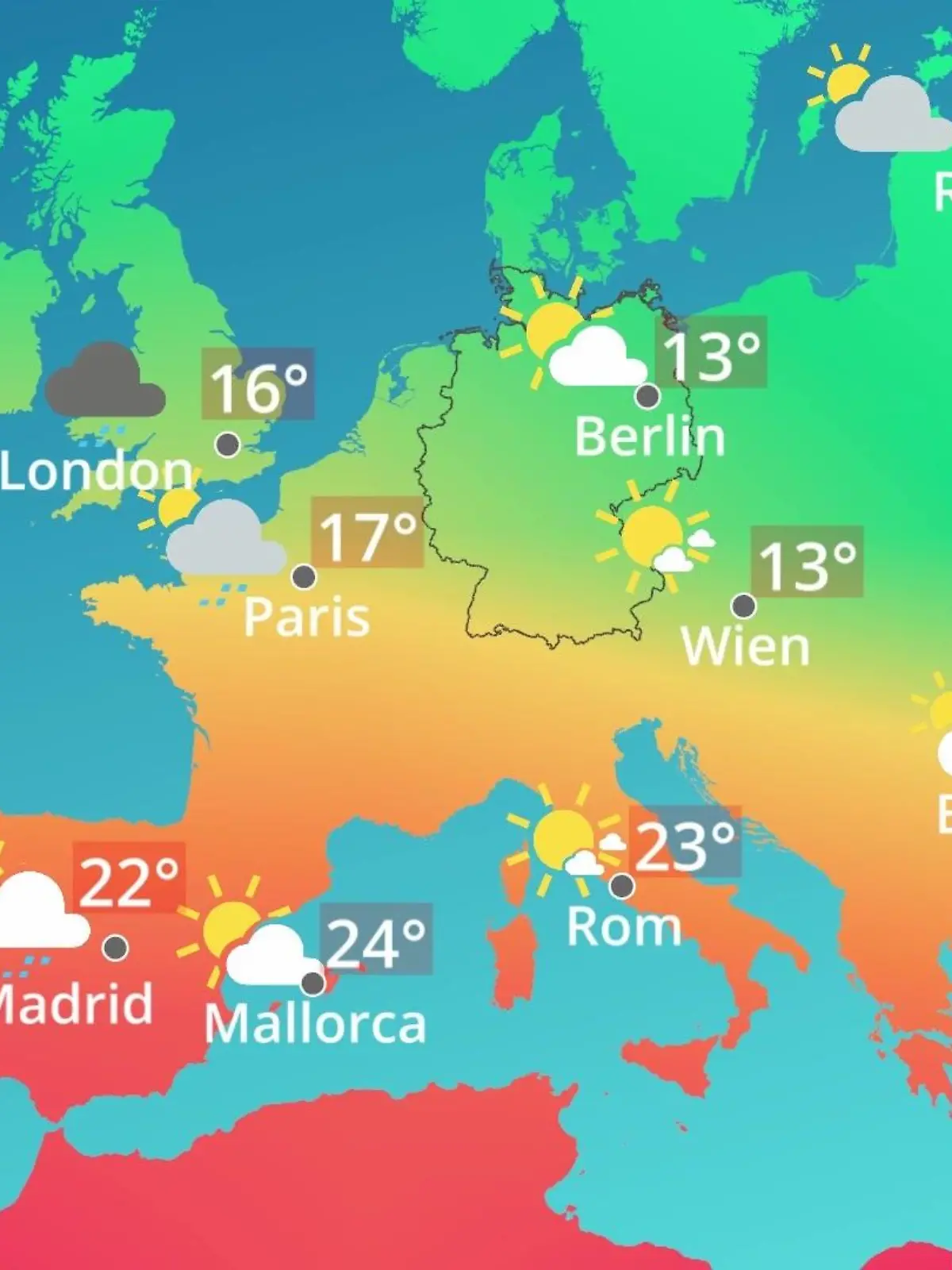 Bild zu: "Europa: Wie wird das Wetter?"