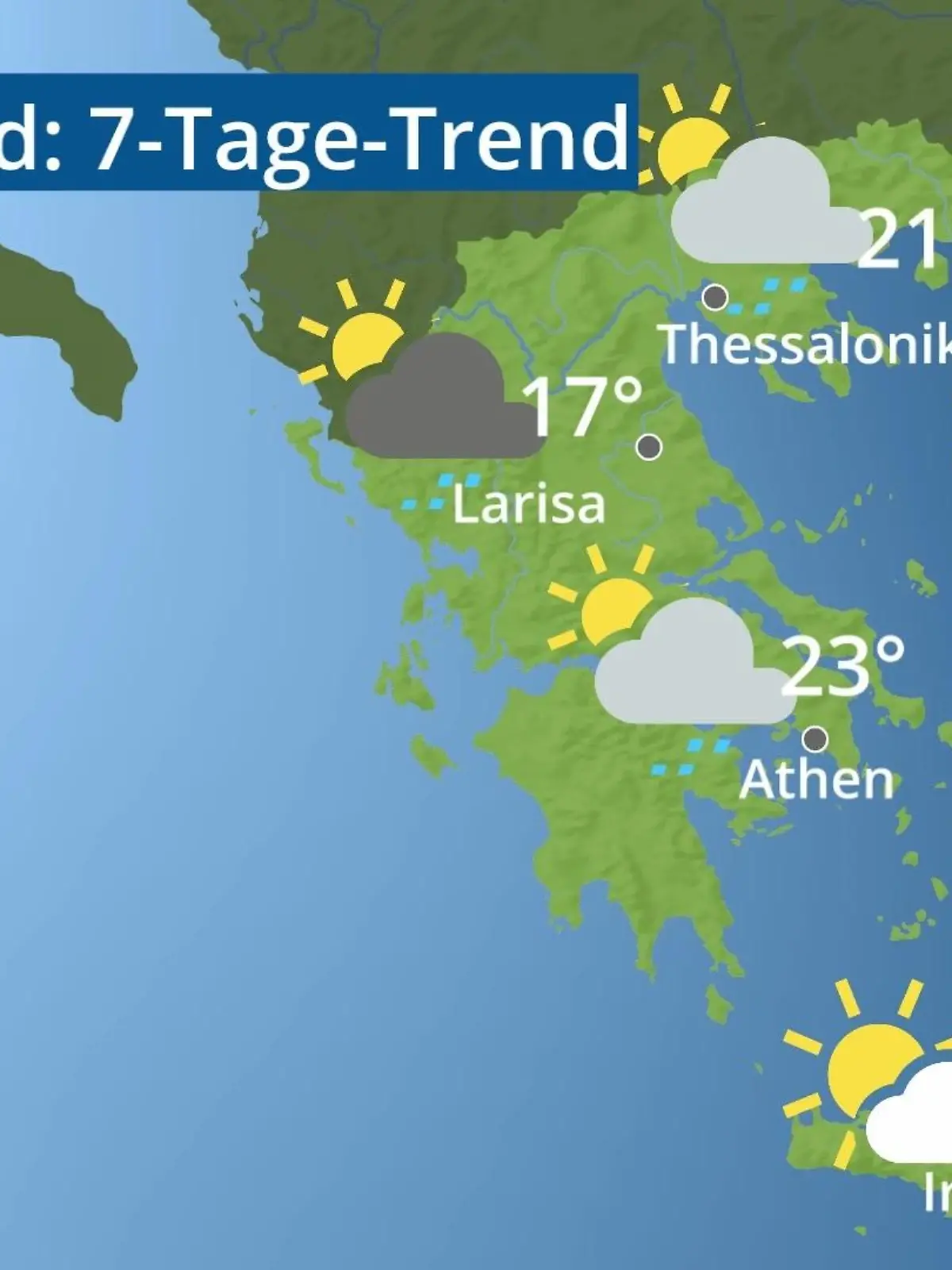 Bild zu: "Griechenland: Wie wird das Wetter?"
