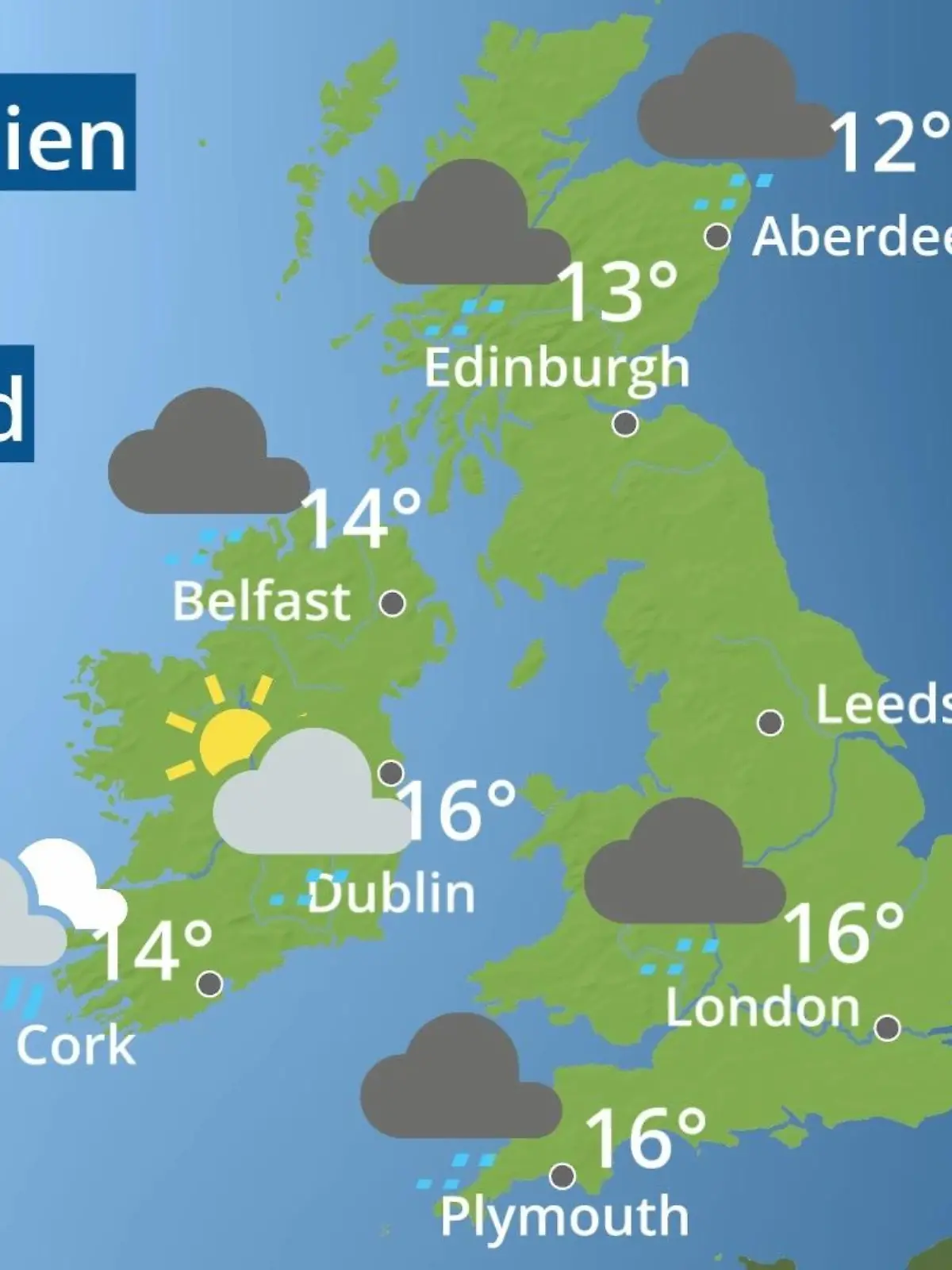 Bild zu: "England, Schottland, Wales: Wie wird das Wetter?"