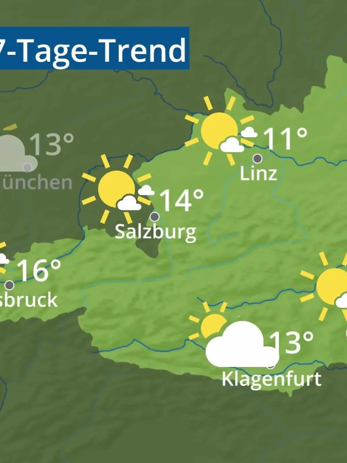 Bild zu: "Österreich: Wie wird das Wetter?"