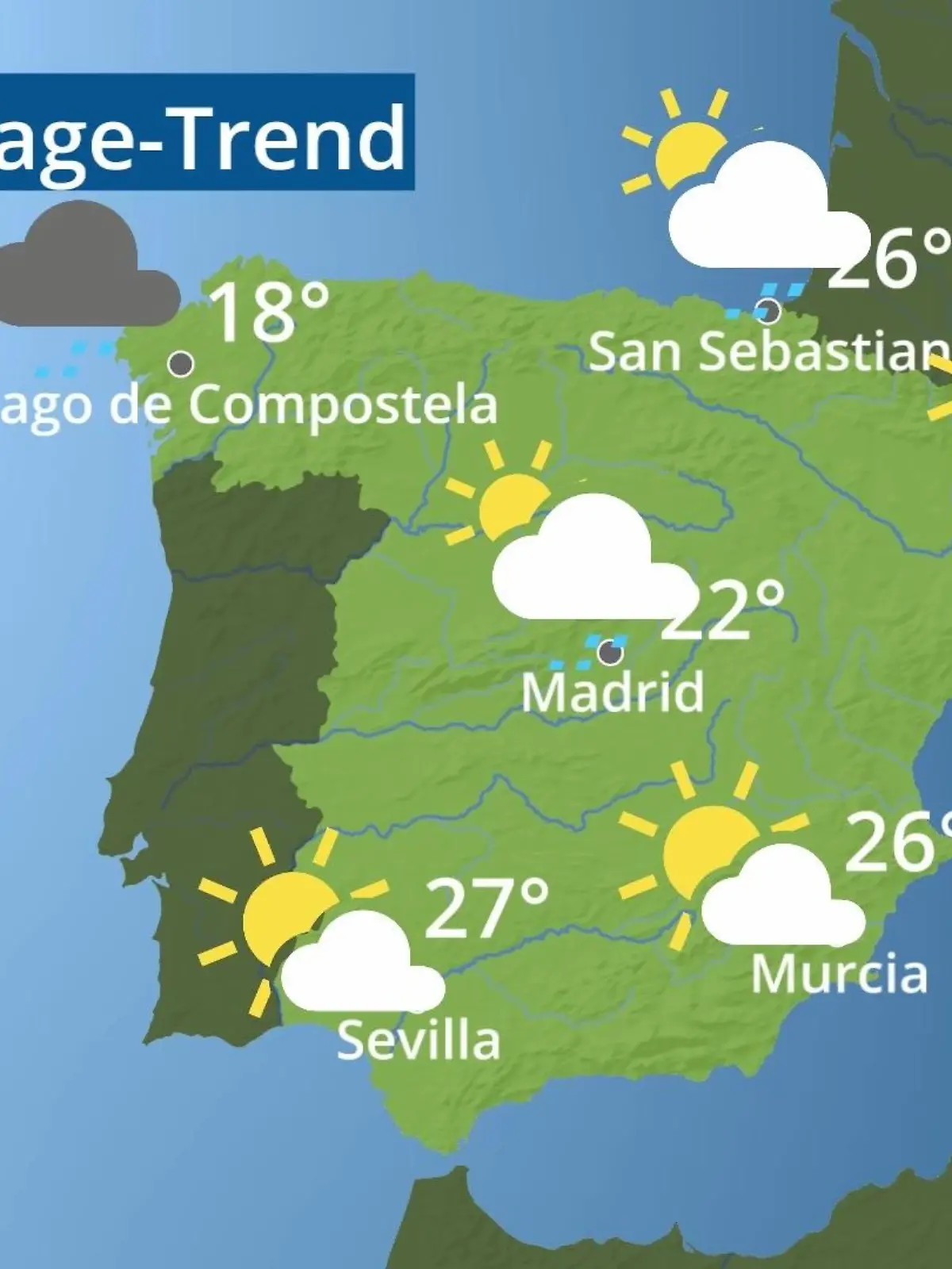 Bild zu: "Spanien: Wie wird das Wetter?"