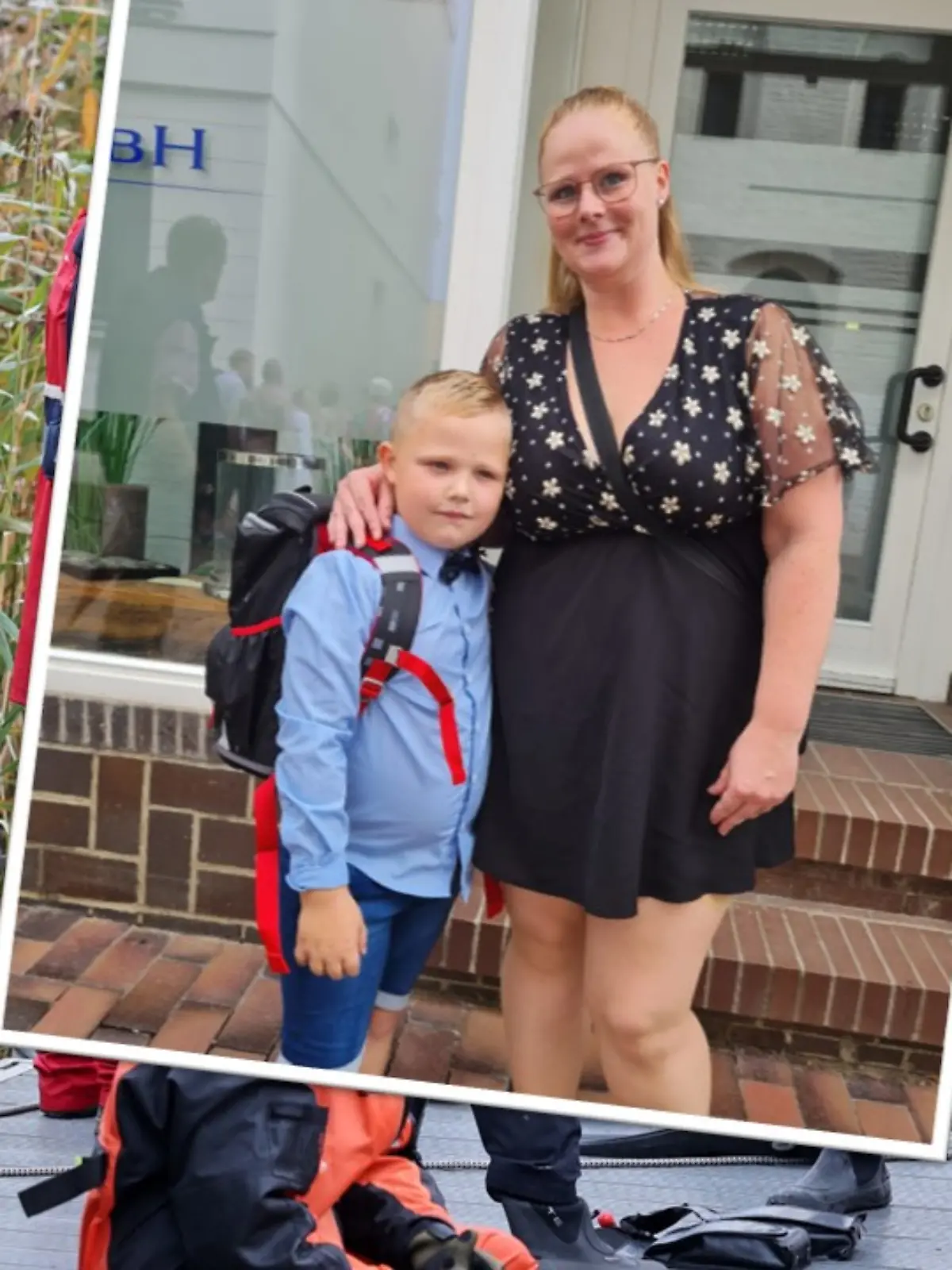 Fabian mit seiner Mutter Dorina