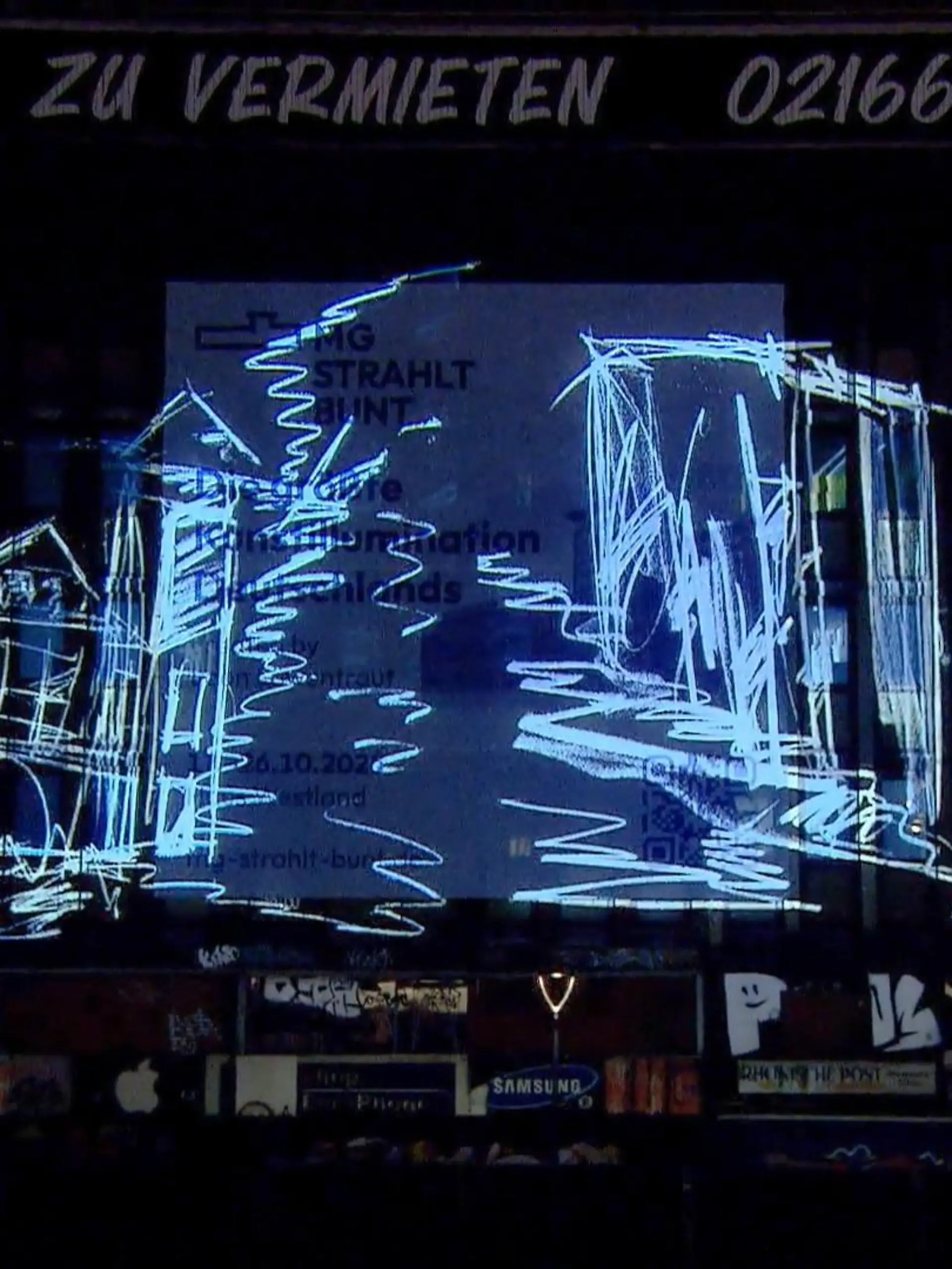 Bild zu: "Lichtkunst in Mönchengladbach "