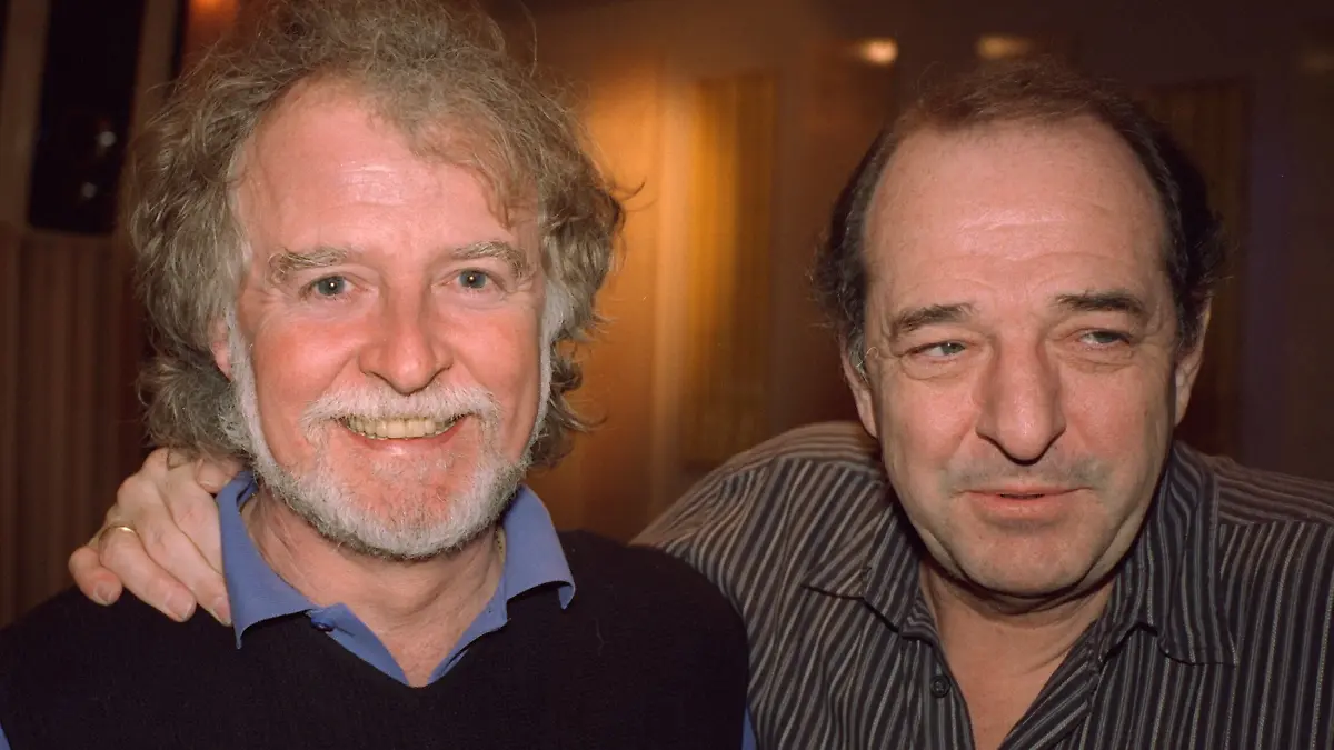 Das Musiker-Duo Bernd Meinunger (l.) und Ralph Siegel (r.) im Jahr 1997.